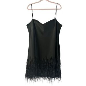 Polo Ralph Lauren Sz 18 Feather Trim Cocktail Dress – Real Ostrich Feathers